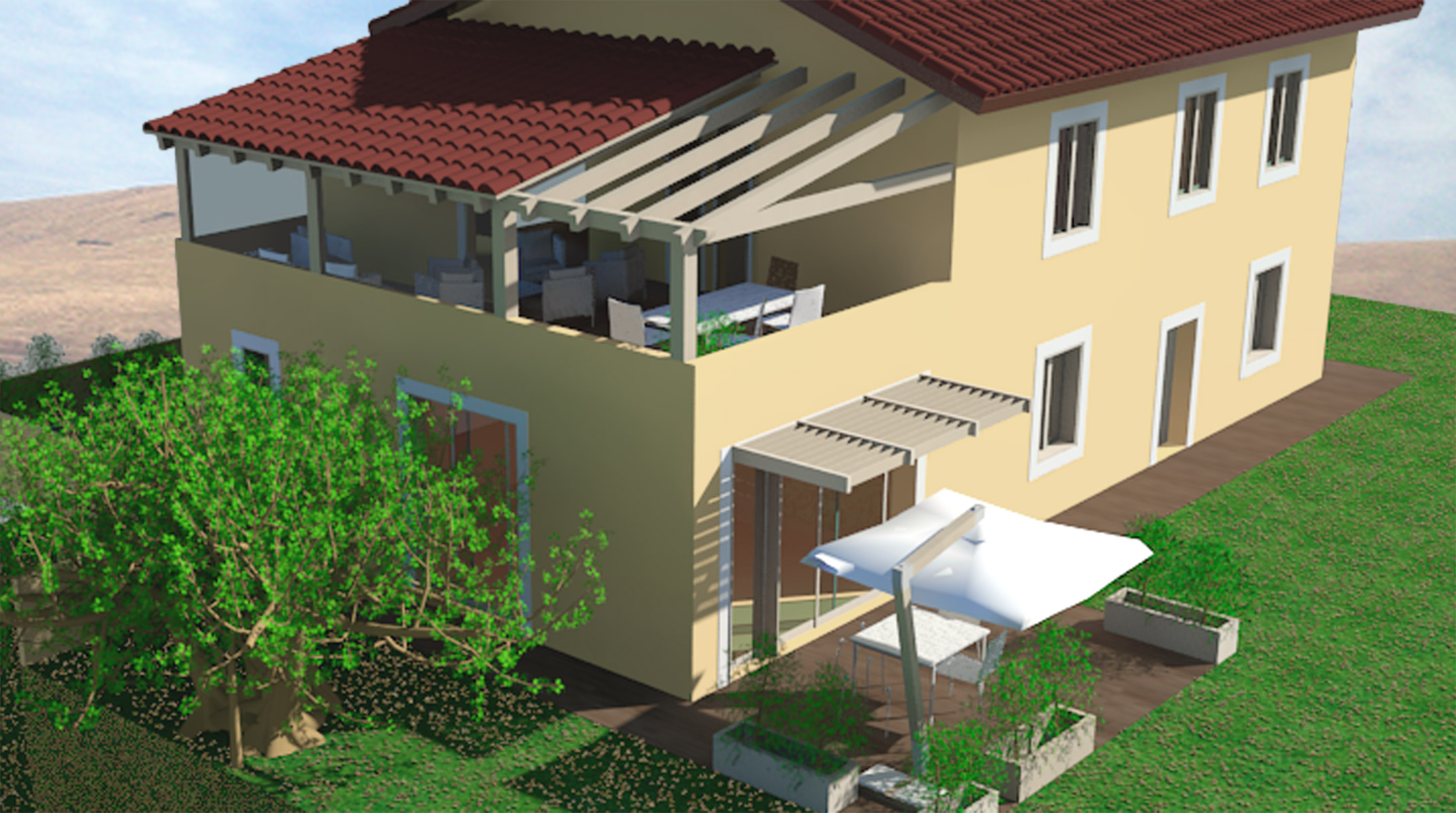 Ristrutturazione con ampliamento legge piano casa il progetto ... Ristrutturare casa campagna